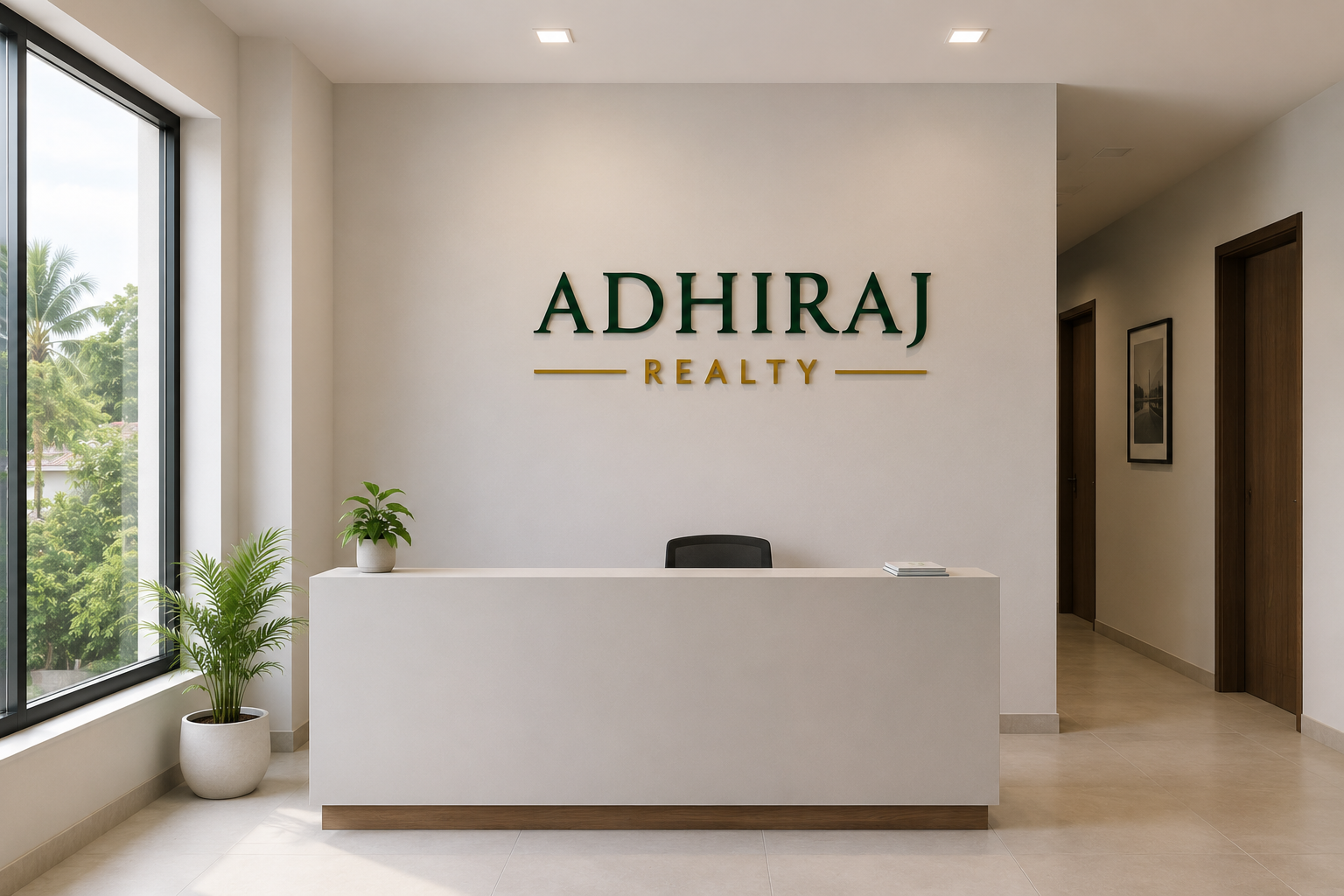 The Adhiraj Realty team at their Chiplun office